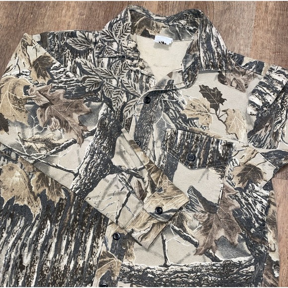 The Unbranded Brand Other - VTG Realtree Treestand Camo Button Up Long Sleeve Shirt Youth Large USA Made